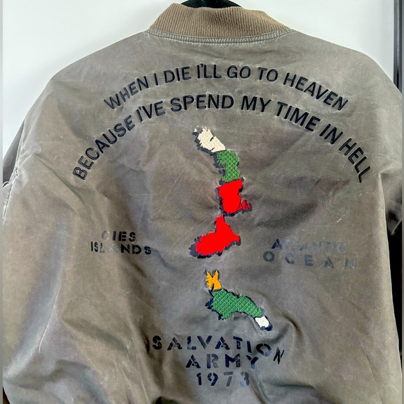 'The Army Bomber' jacket from ZARA WOMAN's Premium Denim Collection. - Picture 3 of 4